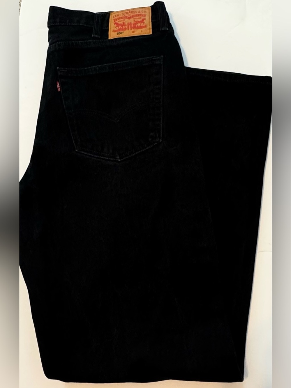 Levi's Men's Relaxed 550 Jeans - Black 38 x 36